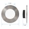 Luxrite 3-4 Inch LED Flush Mount & Recessed Light 5CCT 650LM Dimmable J-Box or 4 Recessed Can Nickel LR24980 LR24984-1PK - alternate 6